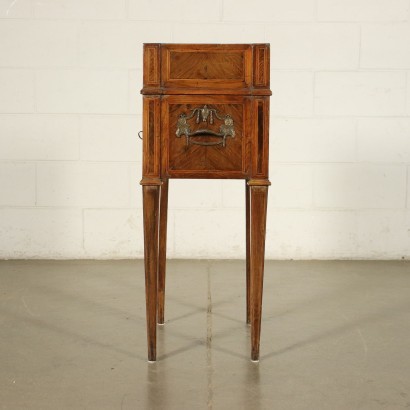 Neo-Classical Ligurian Bedside Table Marble Pine Marple Italy 18th Cen