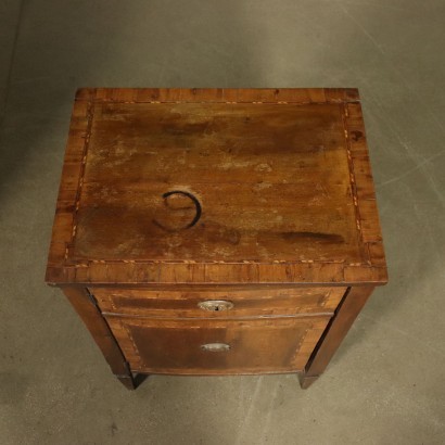 Pair of Neo-Classical Lombard Bedside Table Italy 18th Century