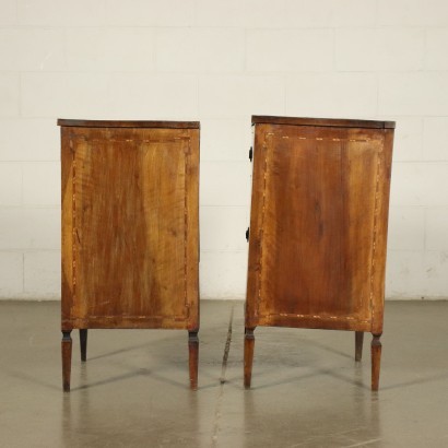 Pair of Neo-Classical Lombard Bedside Table Italy 18th Century