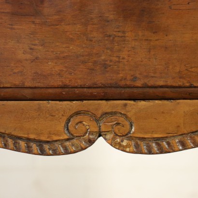 Neo-Classical Veronese Desk Silver Fir Walnut Italy 19th Century