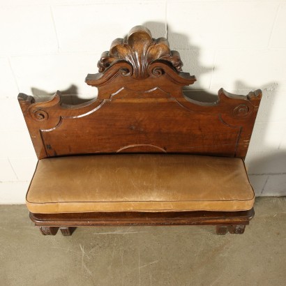 Pair of Benches Walnut Italy 18th-20th Century