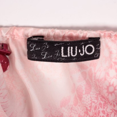 Liu Jo Pink and White Top Silk Capri Italy