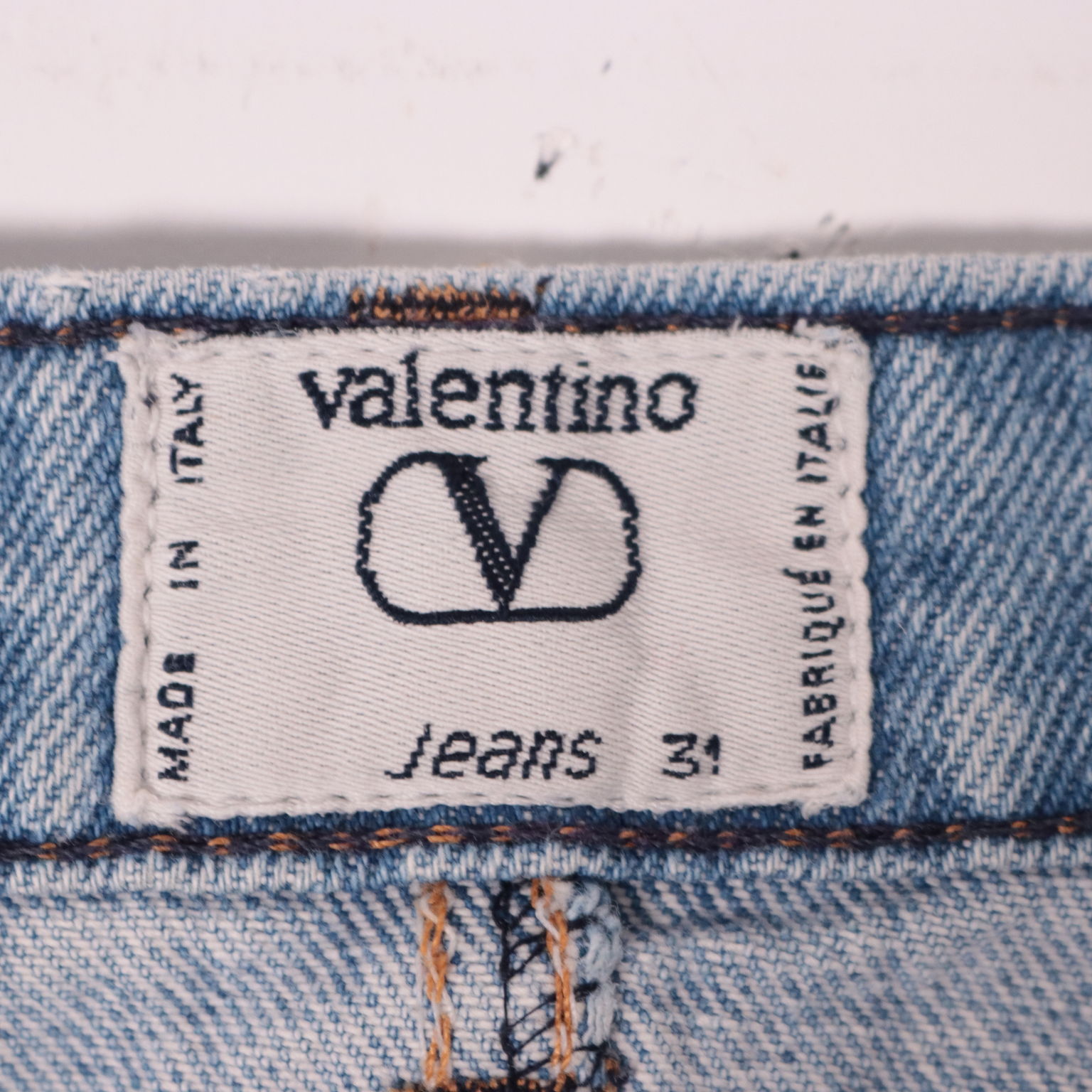 Valentino Vintage Denim Skirt Size 44 Clothing House Linens