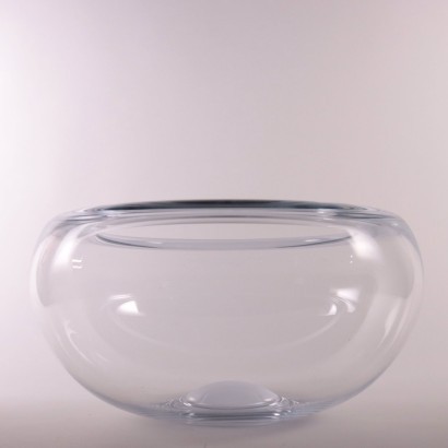 Big Glass Bowl By Lutken Denmark 1960s-1970s