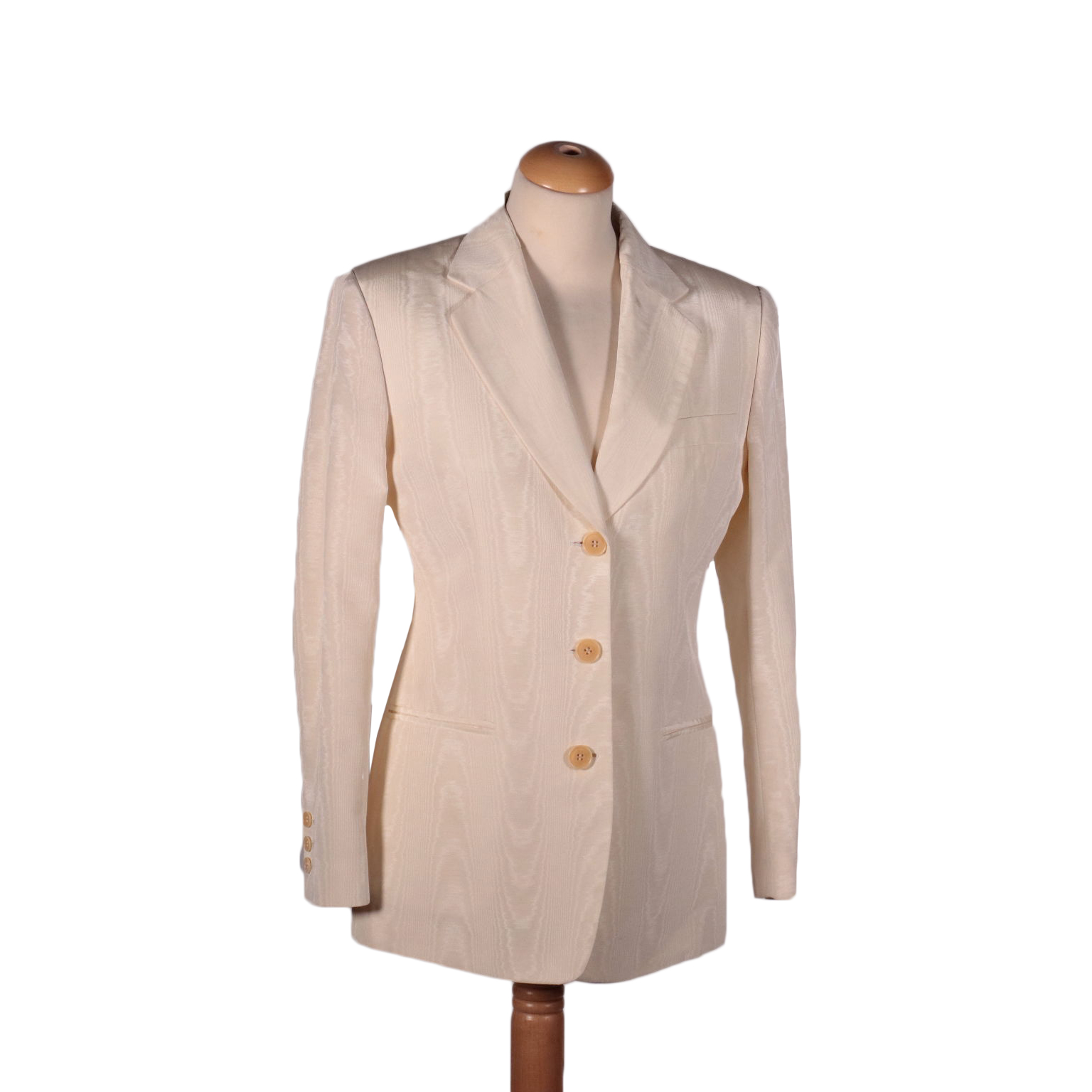 Vintage Oliver By Valentino Cream Jacket Cotton Viscosa