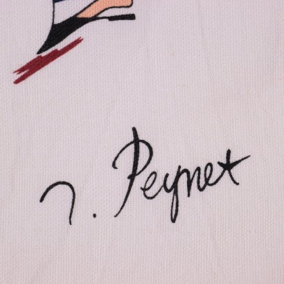 Vintage Peynet Towels Cotton 1980s