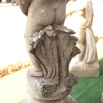 antiquariato, pietre, antiquariato pietre, pietre antiche, pietre antiche italiane, pietra di antiquariato, pietra neoclassico, pietra del 800,Putto da Giardino in Pietra di Vicenza