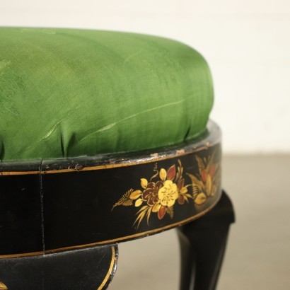 Tabouret Style Chinoiserie Angleterre 1800