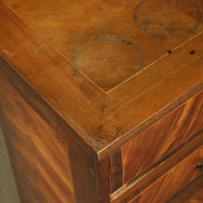 Pair of Bedside Tables Marple Walnut Italy Late 18th Century