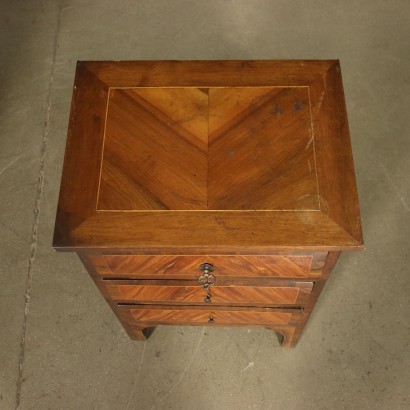 Pair of Bedside Tables Marple Walnut Italy Late 18th Century