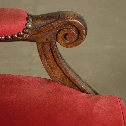 Neo Classical Armchair Walnut Italy 18th Century