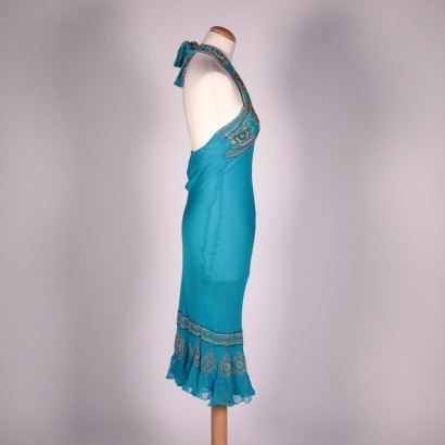 Nico Fontana Turquoise Dress with BeadsItaly