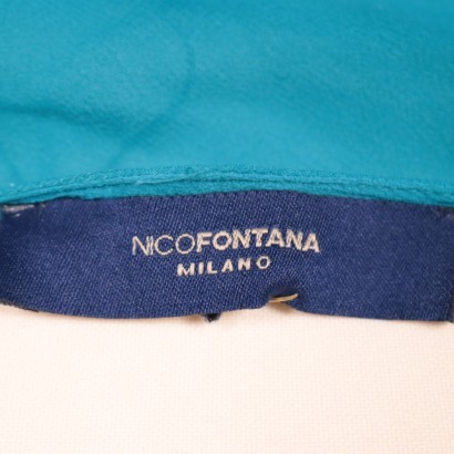 Nico Fontana Turquoise Dress with BeadsItaly