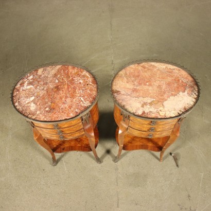 Tables de chevet Chêne Rouvre Italie 1900