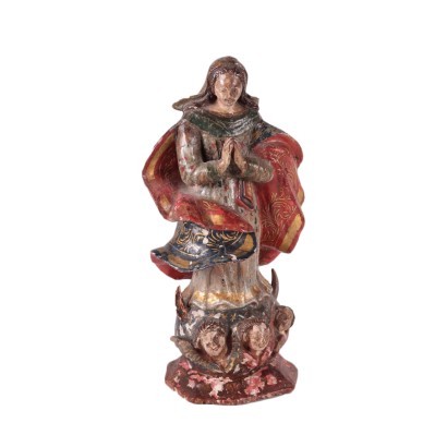 antique, sculpture, sculpture antique, sculpture antique, sculpture italienne antique, sculpture antique, sculpture néoclassique, sculpture du 19ème siècle, Madonna Scultura Lignea