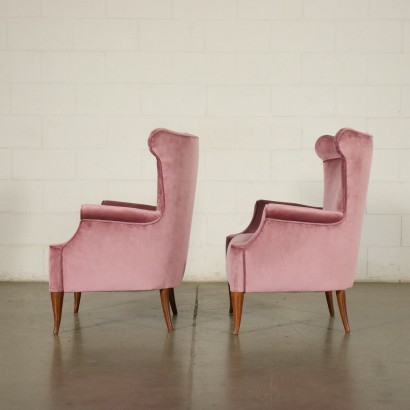 Pair Of Armchairs Foam Italy 1950s