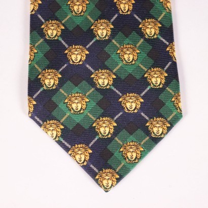 Corbata vintage con logo de Versace