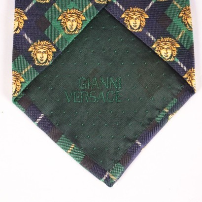 Cravate à logo Versace vintage