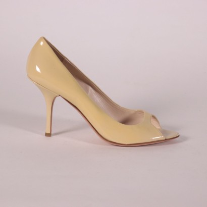 Prada Open Toe Pumps Leather Milan