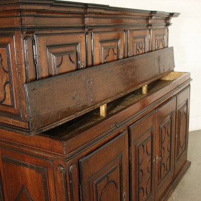 Piedmontese Baroque Cupboard With Extension Italy 17th Century