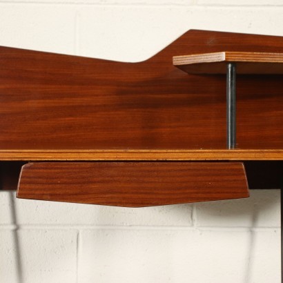 Console Mahogany Veneer Italy 1950s 1960s