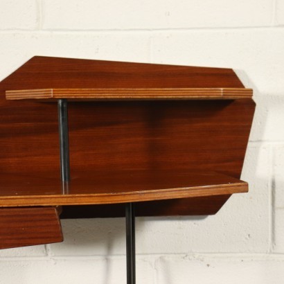 Console Mahogany Veneer Italy 1950s 1960s