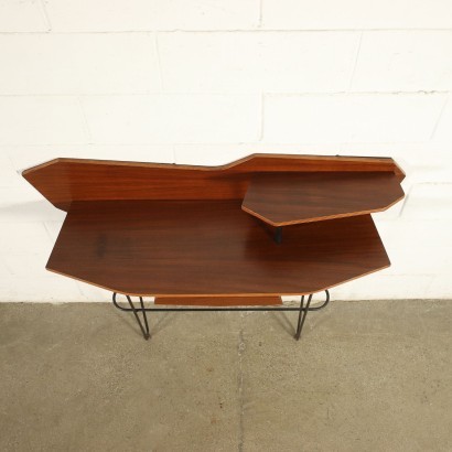 Console Mahogany Veneer Italy 1950s 1960s