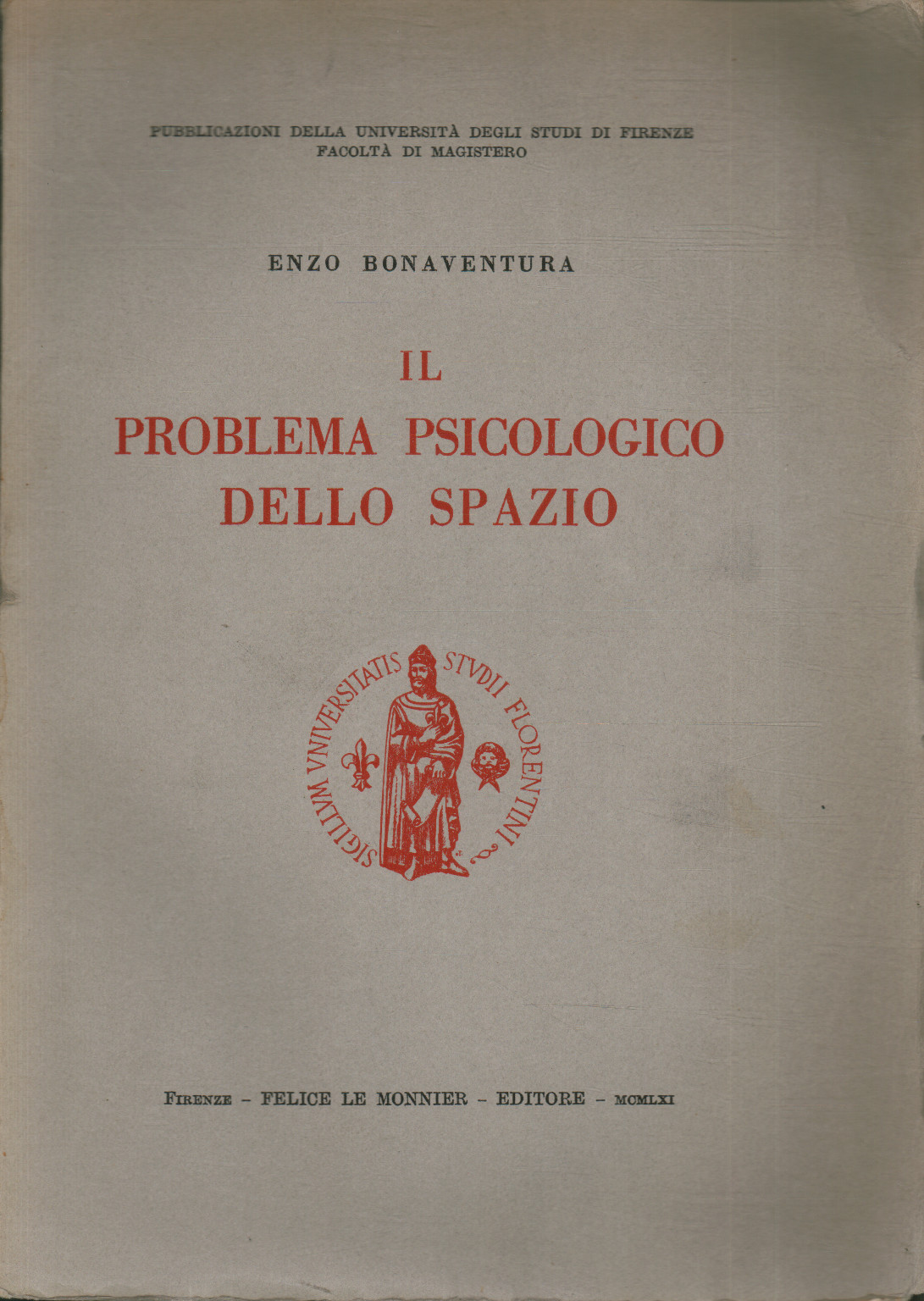 El problema psicológico del espacio, Enzo Bonaventura