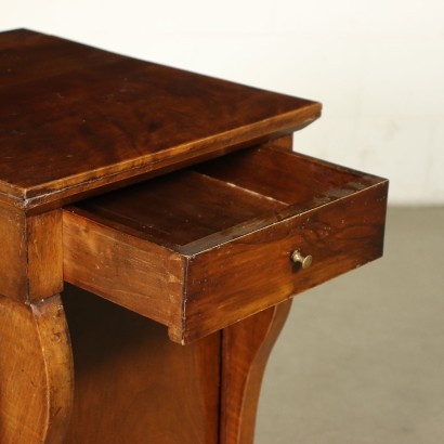 Restoration Bedside Table Walnut Italy 18th Century