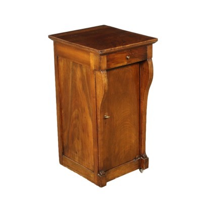 Restoration Bedside Table Walnut Italy 18th Century