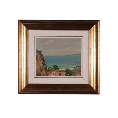 art, art italien, peinture italienne du XXe siècle, Paysage de Raul Viviani, Sorrento, Raul Viviani