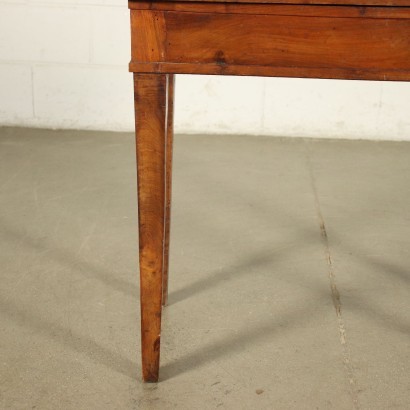 Directoire Game Table Walnut Velvet Italy 18th-19th Century