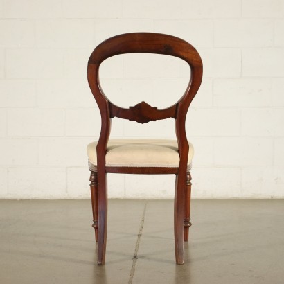 Group of 6 Victorian Chairs Mahogany Beech - England XIX Century