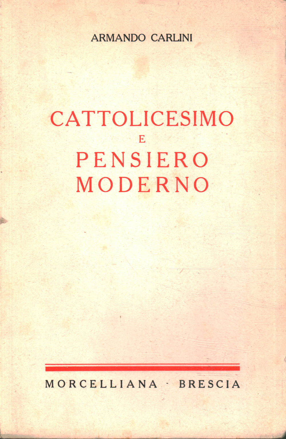 Catholicism and modern thought, s.a.