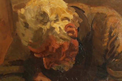 arte del 900, primi 900, anni 20/30, vecchio ubriaco, vecchio stanco, vecchio disperato, anziano