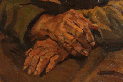 arte del 900, primi 900, anni 20/30, vecchio ubriaco, vecchio stanco, vecchio disperato, anziano