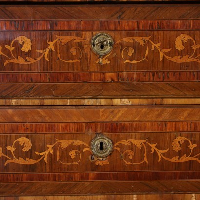 Lombard Neoclassical chest of drawers