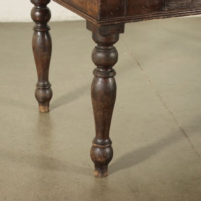 antiguo, mesa, mesa antigua, mesa antigua, mesa italiana antigua, mesa antigua, mesa neoclásica, mesa del siglo XIX, mesa de abeto Tinto