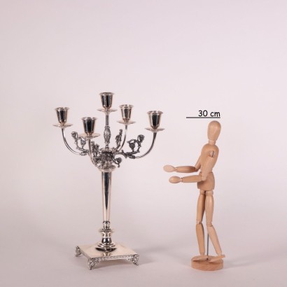 antigüedades, objetos, objetos de antigüedades, objetos antiguos, objetos italianos antiguos, objetos de antigüedades, objetos neoclásicos, objetos del siglo XIX, candelabro de plata