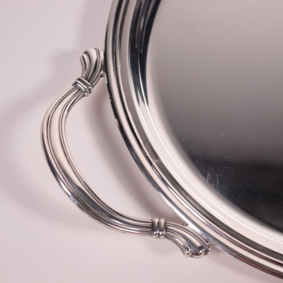 Zaramella Manifacture Silver Tray Italy 1990s