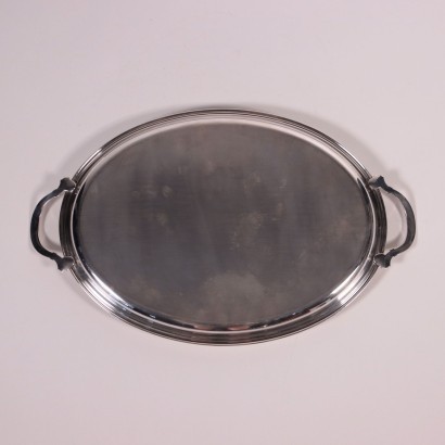 Zaramella Manifacture Silver Tray Italy 1990s