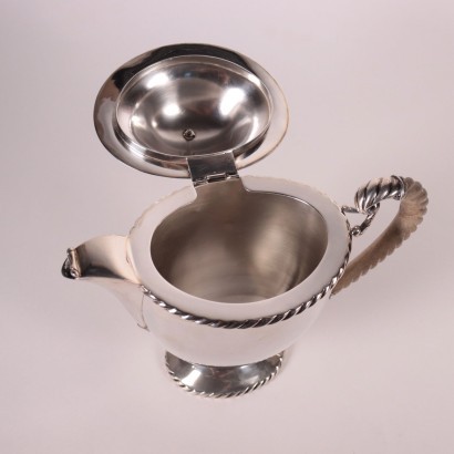 Silver teapot