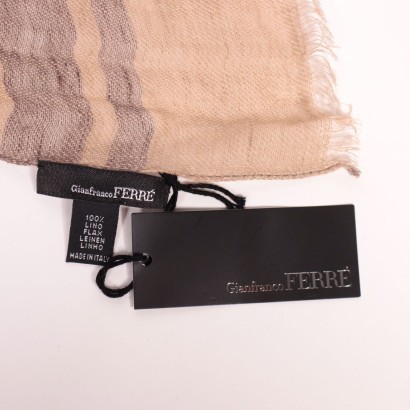 Gianfranco Ferrè Flax Scarf Milan Itay