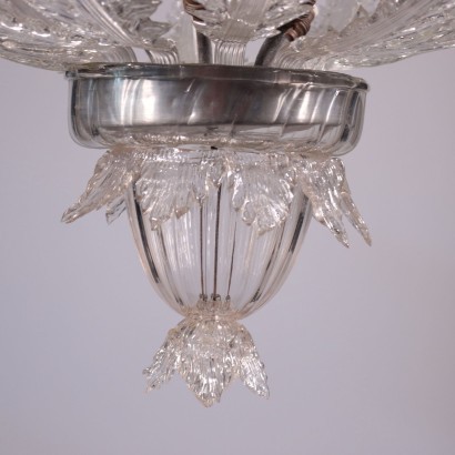 Chandelier Blown Glass Murano Italy 20th Century