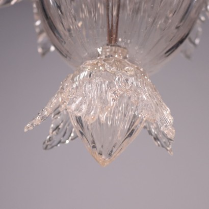 Chandelier Blown Glass Murano Italy 20th Century