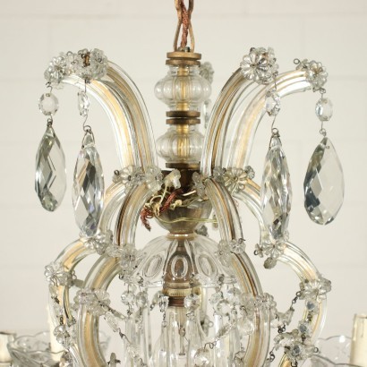 Lustre de Style Marie-Thérèse Verre - Italie XX Siècle