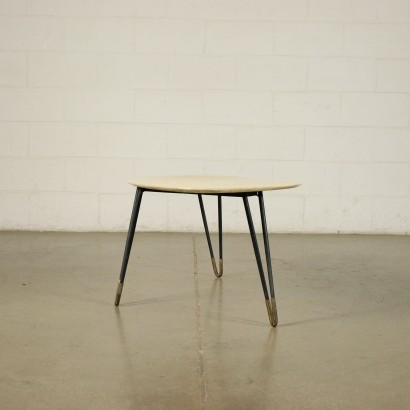 Coffee Table Brass Metal Marble Italy 1960s