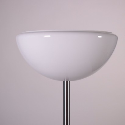Lamp Achille Pier Giacomo Castiglioni Opal Glass Metal Marble 1970s