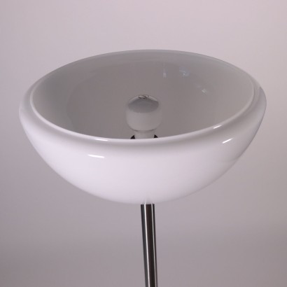 Lamp Achille Pier Giacomo Castiglioni Opal Glass Metal Marble 1970s