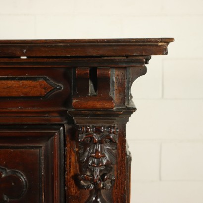 Commode Baroque Noyer Peuplier - Italie XVIII Siècle